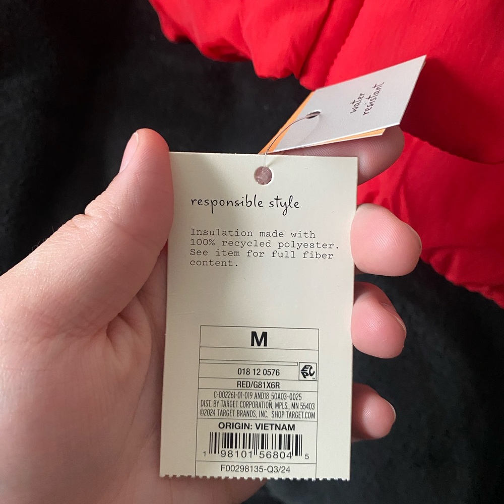 Red Puffer Jacket - Picture 4 of 4